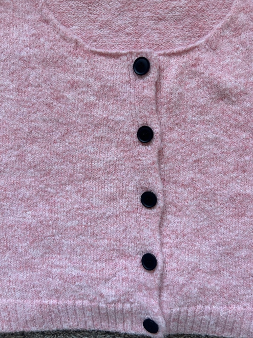 Mikarose Soft Pink Button Front Short Sleeve Cardigan - Picture 4 of 6
